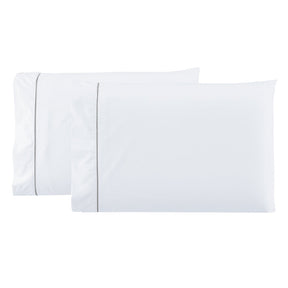 Jogo de Lençol Queen 3 Peças Percal 400 Fios Ponto Palito Branco