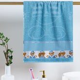 Toalha De Banho Kids 315g/M² Avulsa 1,15X75cm 100% Algodão Ursinho Marinheiro