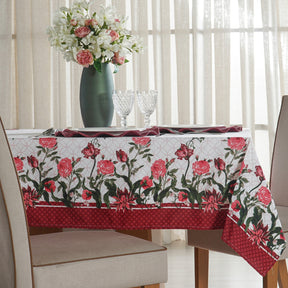 Toalha de Mesa Impermeável Facile Quadrada 4 Lugares Floral